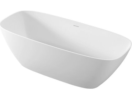 Polysan MEDINA volně stojící vana, solid surface, 165x70x52cm, bílá mat 92430