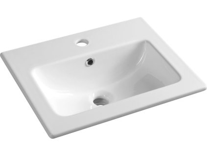 Sapho PRACTICO keramické umyvadlo nábytkové 50x40cm, bílá 44050
