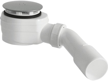 Bruckner Vaničkový sifon nízký, průměr 60mm, DN40/50, krytka nerez lesk 162.640.3