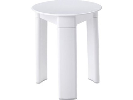 Gedy TRIO koupelnová stolička, průměr 33x40cm, bílá 2072