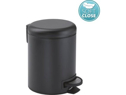 Gedy POTTY odpadkový koš 3l, Soft Close, černá mat 320914