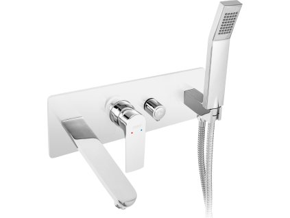 Novaservis Vanová nástěnná podomítková baterie ALGEO SQUARE chrom 82220,0