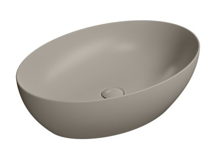 GSI PURA keramické umyvadlo na desku, 60x42cm, tortora mat 884205