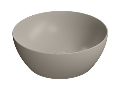 GSI PURA keramické umyvadlo na desku, průměr 42cm, tortora mat 885105