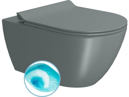 GSI PURA závěsná WC mísa, Swirlflush, 36x55cm, agave dual-mat 881504