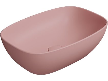GSI NUBES keramické umyvadlo na desku 50x35cm, blush mat 978424