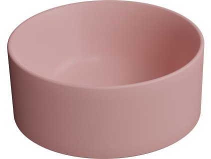 GSI KUBE X keramické umývátko na desku, průměr 32cm, blush mat 943524