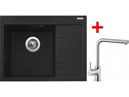 4297437 8596142044238 sinks rim 650 l metalblack elka