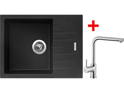 4289628 8596142049677 sinks perfecto 650 metalblack elka