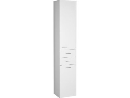 Aqualine ZOJA/KERAMIA FRESH skříňka vysoká s košem 35x184x29cm, bílá 51230