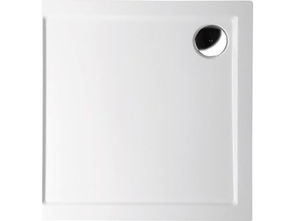 Polysan AURA sprchová vanička z litého mramoru, čtverec 90x90cm, bílá 43511
