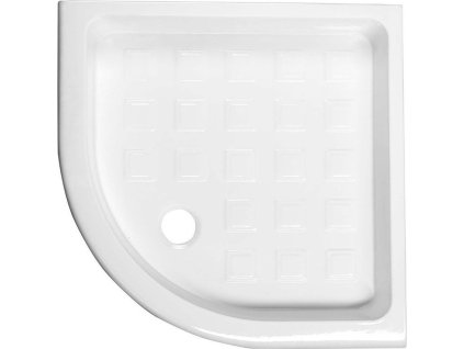 Kerasan RETRO keramická sprchová vanička, čtvrtkruh 90x90x20cm, R550, bílá 133901
