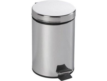 Aqualine SIMPLE LINE odpadkový koš kulatý 3l, nerez lesk 27103