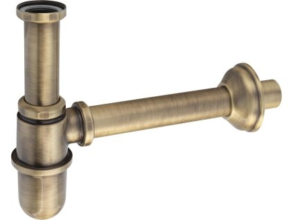 Sapho RETRO umyvadlový sifon 5/4", odpad 32 mm, bronz 9596