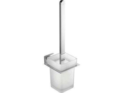 Aqualine APOLLO WC štětka závěsná, mléčné sklo, chrom 1416-08
