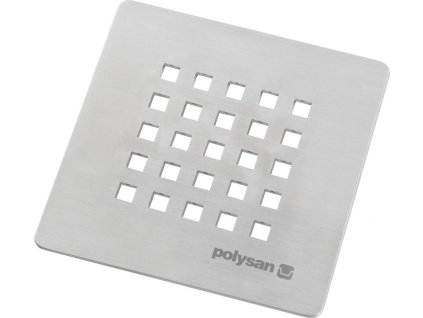 Polysan TRENECA čtvercová krytka sifonu, nerez mat 85999