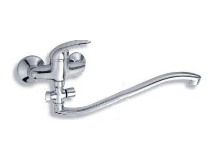 Novaservis Paneláková baterie bez příslušenství 100 mm Metalia 55 chrom 55033/1,0