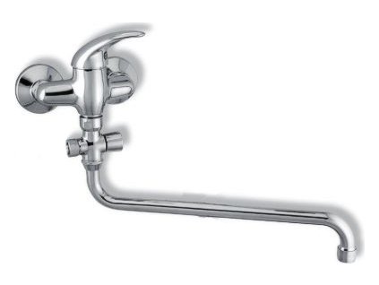 Novaservis Paneláková baterie bez příslušenství 100 mm Metalia 55 chrom 55075/1,0