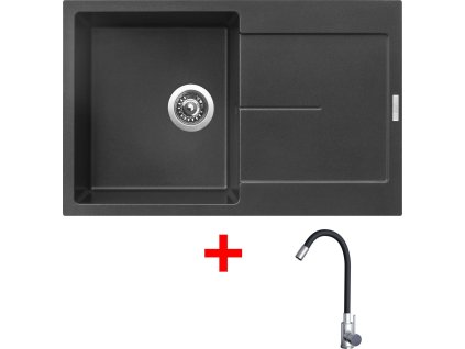 4478235 8596142054558 sinks ultima 790 metalblack elasta nerez cerna