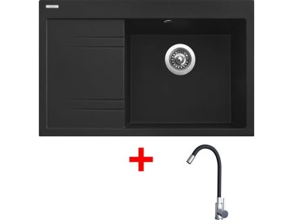 4478141 8596142054107 sinks rim 780 p metalblack elasta nerez cerna