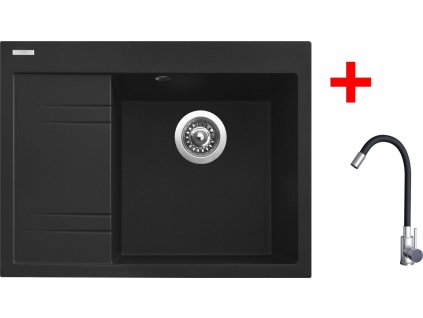 4478089 8596142053919 sinks rim 650 p metalblack elasta nerez cerna