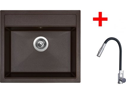 4478435 8596142055906 sinks solo 560 marone elasta s nerez cerna