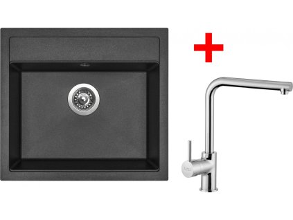 4460424 8596142055623 sinks solo 560 metalblack elka leskla