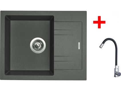4478059 8596142053780 sinks linea 600 titanium elasta nerez cerna
