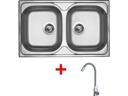 4478693 8596142057917 sinks classic 800 duo elasta nerez seda