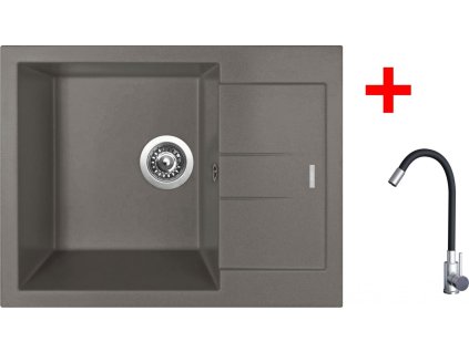 4478315 8596142055128 sinks amanda 650 truffle elasta nerez cerna