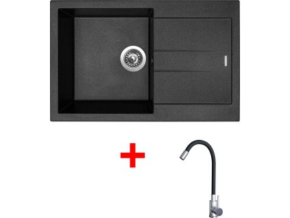 4478331 8596142055203 sinks amanda 780 metalblack elasta nerez cerna