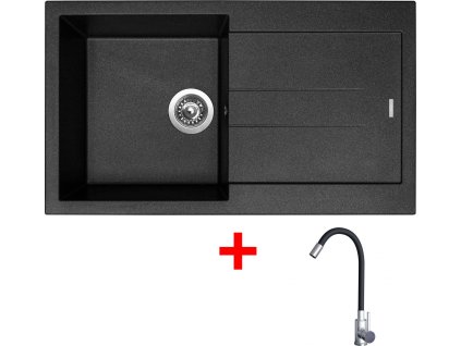 4478339 8596142055241 sinks amanda 860 metalblack elasta nerez cerna
