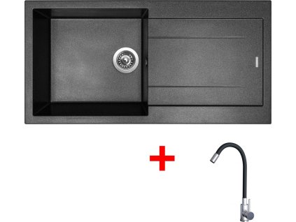 4478349 8596142055296 sinks amanda 990 metalblack elasta nerez cerna