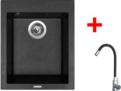 4478291 8596142055005 sinks cube 410 granblack elasta nerez cerna