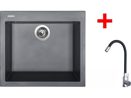 4478305 8596142055074 sinks cube 560 titanium elasta nerez cerna