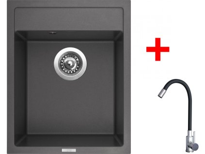 4478181 8596142054282 sinks classic 400 titanium elasta nerez cerna