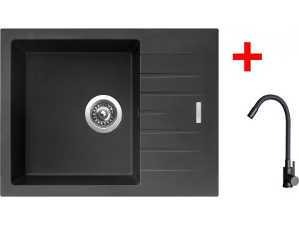 4478467 8596142056323 sinks perfecto 650 pureblack elasta cerna matna