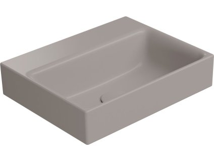 GSI NUBES keramické umývátko 40x32cm, broušená spodní hrana, bez otvoru, tortora mat 96849005