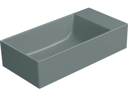 GSI KUBE X keramické umývátko 50x25cm, bez otvoru, pravé/levé, agave opaco 9486004