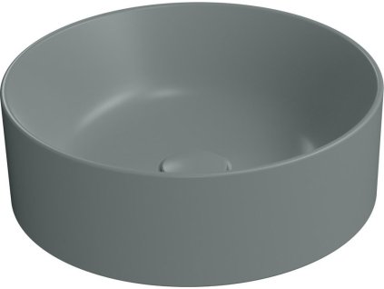 GSI KUBE X keramické umyvadlo na desku, průměr 40cm, agave mat 942604