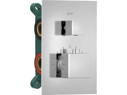 Sapho Podomítková sprchová termostatická baterie, box, 3 výstupy, chrom 1102-33