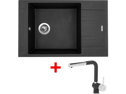 4289038 8596142046348 sinks vario 780 metalblack mix 3 p gr