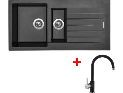 4289464 8596142048830 sinks perfecto 1000.1 metalblack vitalia gr