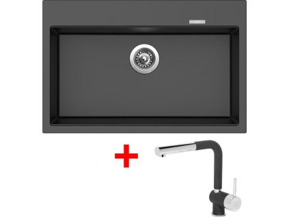 4289556 8596142049356 sinks maximo 780 metalblack mix 3 p gr