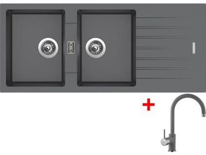 4289470 8596142048847 sinks perfecto 1160 duo titanium vitalia gr