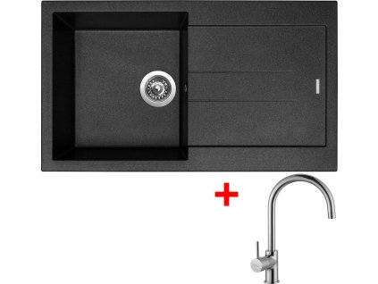4289128 8596142046638 sinks amanda 860 metalblack vitalia