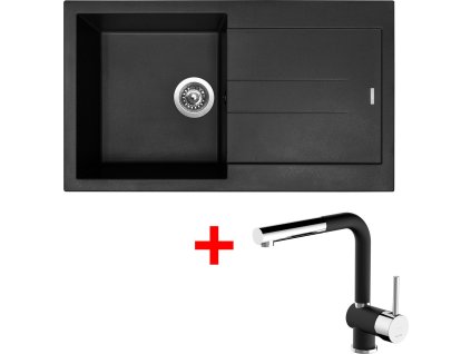 4288614 8596142043545 sinks amanda 860 nanoblack mix 3 p nanoblack