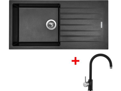 4289444 8596142048656 sinks perfecto 1000 metalblack vitalia gr