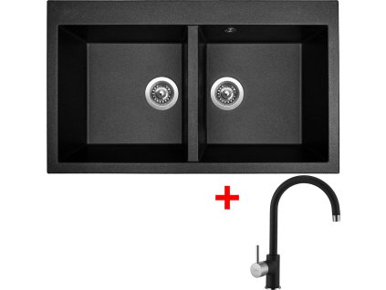 4289164 8596142047253 sinks amanda 860 duo metalblack vitalia gr