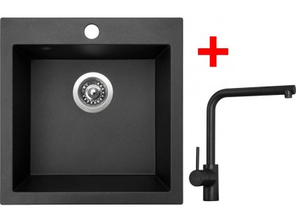 4297607 8596142045655 sinks viva 455 metalblack elka cerna matna